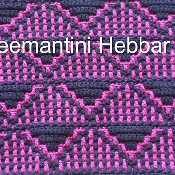 Inverter Mosaic Crochet Blanket