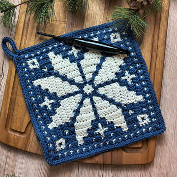 Poinsettia Dishcloth