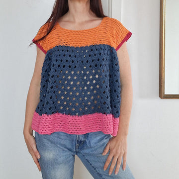 Arcade Color Block Top