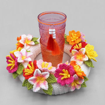Colorful flower wreath