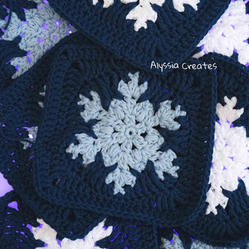 Large Snowflake Granny Square