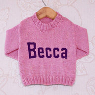 Intarsia - Becca Moniker Chart - Childrens Sweater
