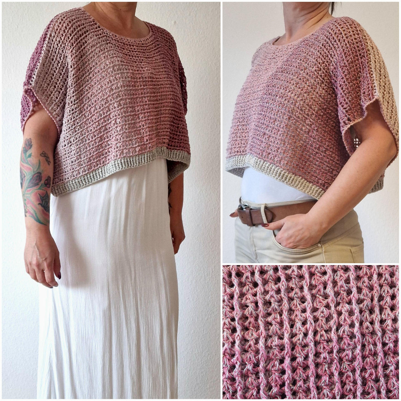 Häkelanleitung für das oversize Crop - Shirt "Das Sommerdingens