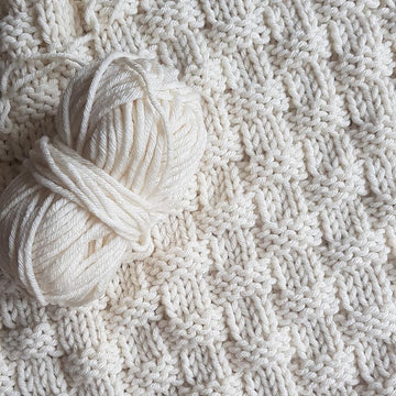 Chunky Basket Stitch Baby Blanket