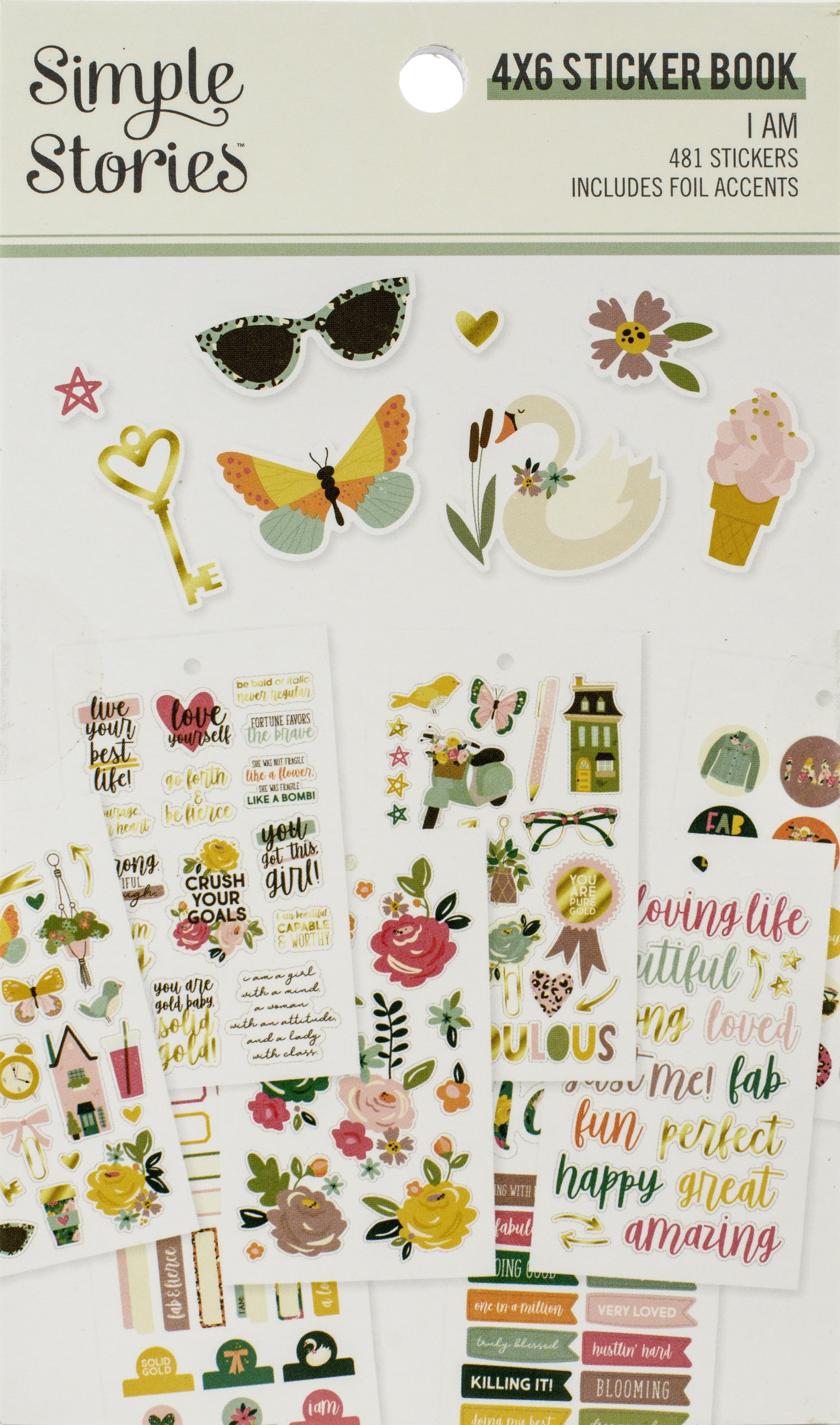 Simple Stories I Am Stickers 4"X6" 12/Pkg - 619722
