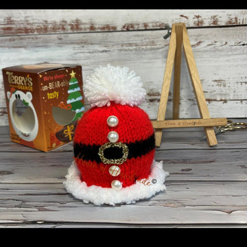 Santa Chocolate Orange Cover Knitting Pattern