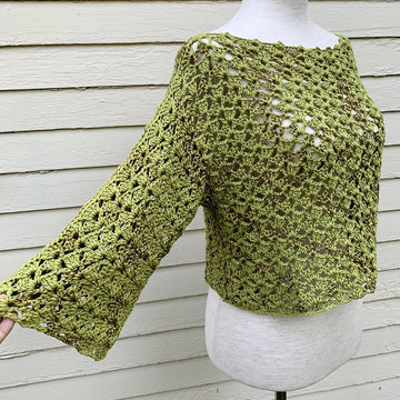 Lacy Crochet Sweater Top