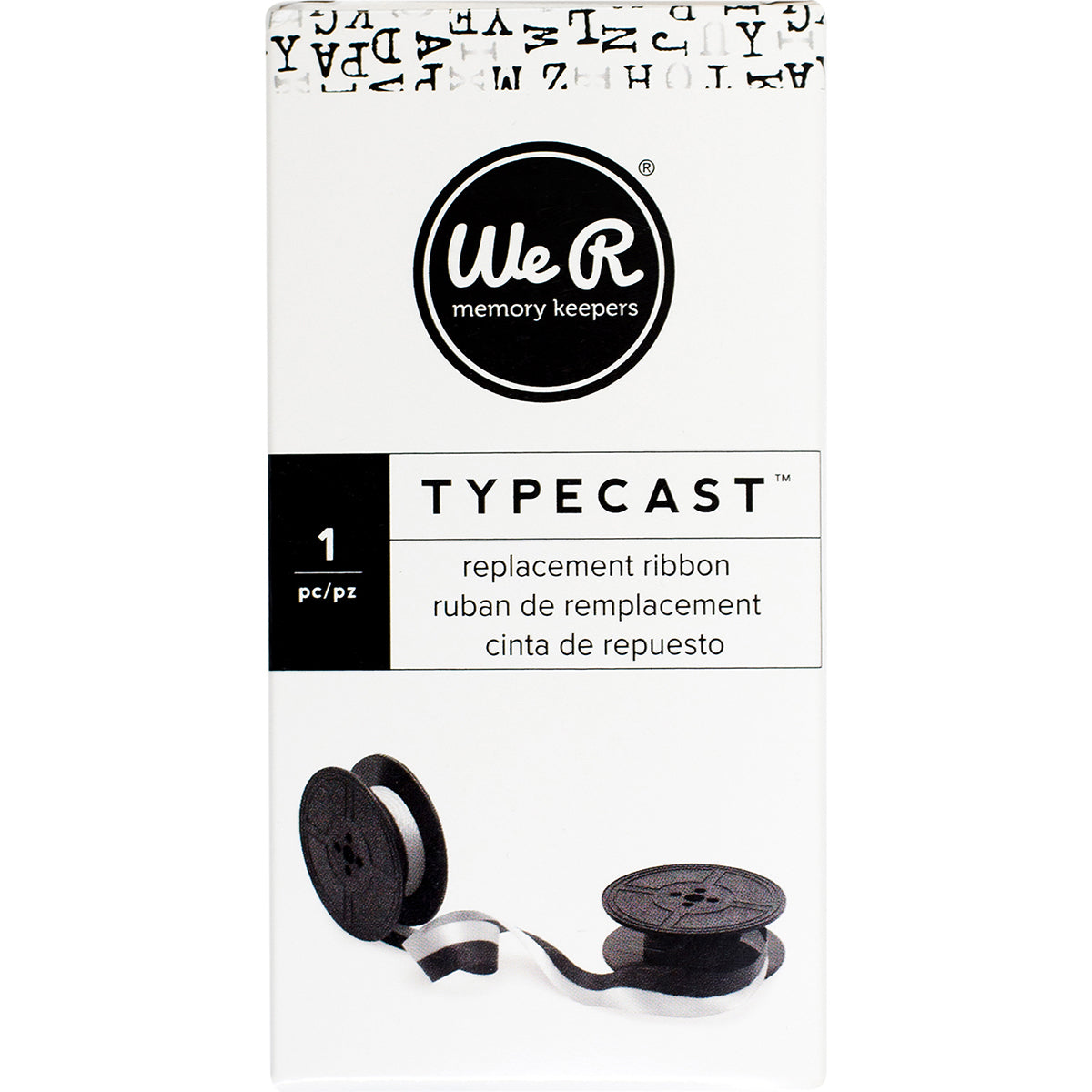 We R Memory Keepers We R Typecast Typewriter Ribbon - Silver/Black