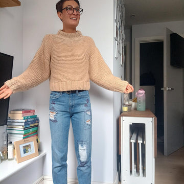 Super simple garter sweater