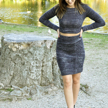 Crop it Like it's Hot Sweater and Skirt Set