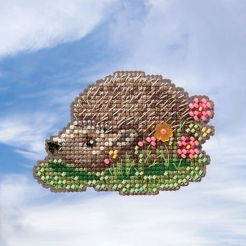 Mill Hill Hedgehog Ornament Cross Stitch Kit - 3in x 2in