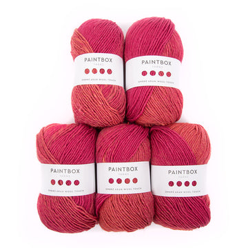 Paintbox Yarns Ombre Aran Wool Touch 5 Ball Value Pack