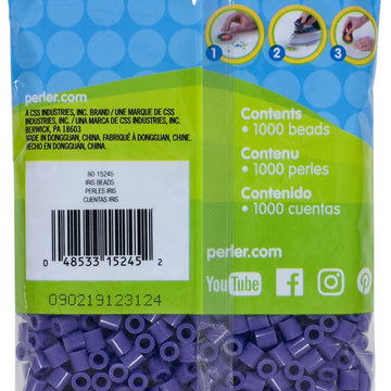 Perler Beads 1,000/Pkg - Iris