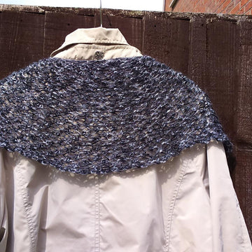 No Purl Crescent Shawlette