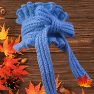 Ruffled Scarf Knitting Pattern – Neck Warmer