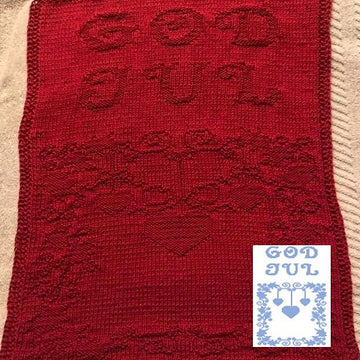 Nr. 384 23. Wreath God Jul guest towel