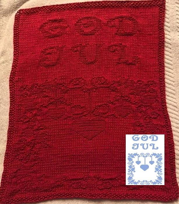 Nr. 384 23. Wreath God Jul guest towel