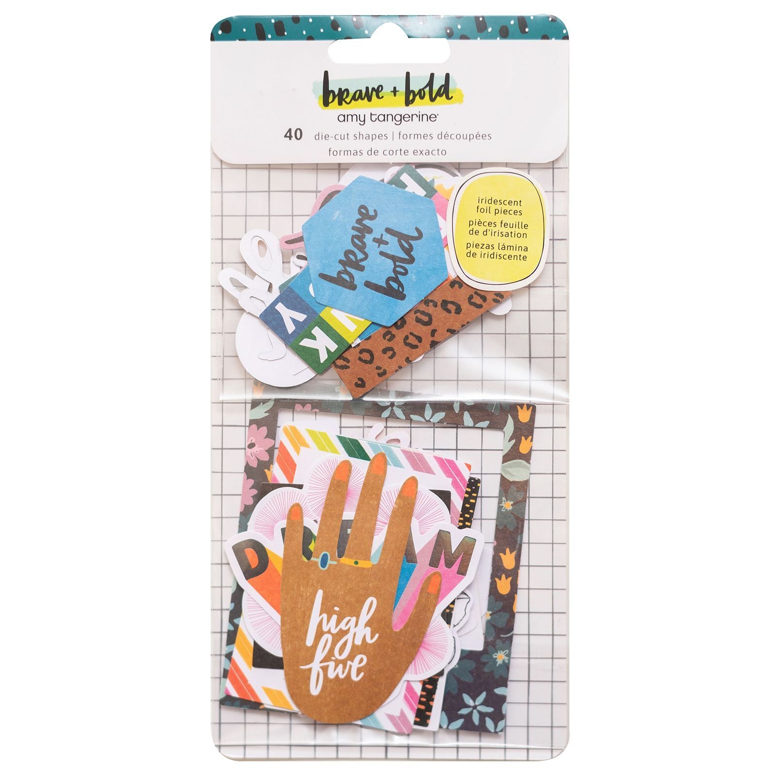 American Crafts Amy Tangerine - Brave + Bold Ephemera Die-Cuts 40/Pkg