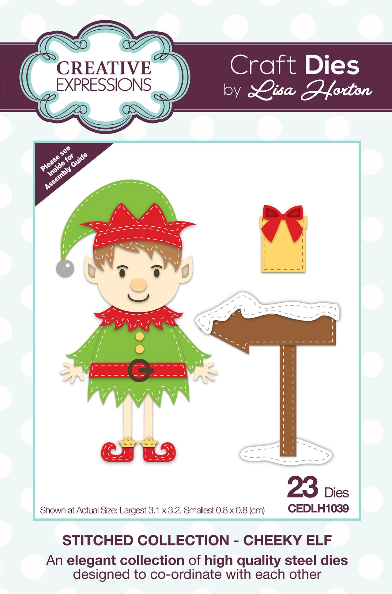 Creative Expressions Stitched Craft Dies By Lisa Horton - Cheeky Elf