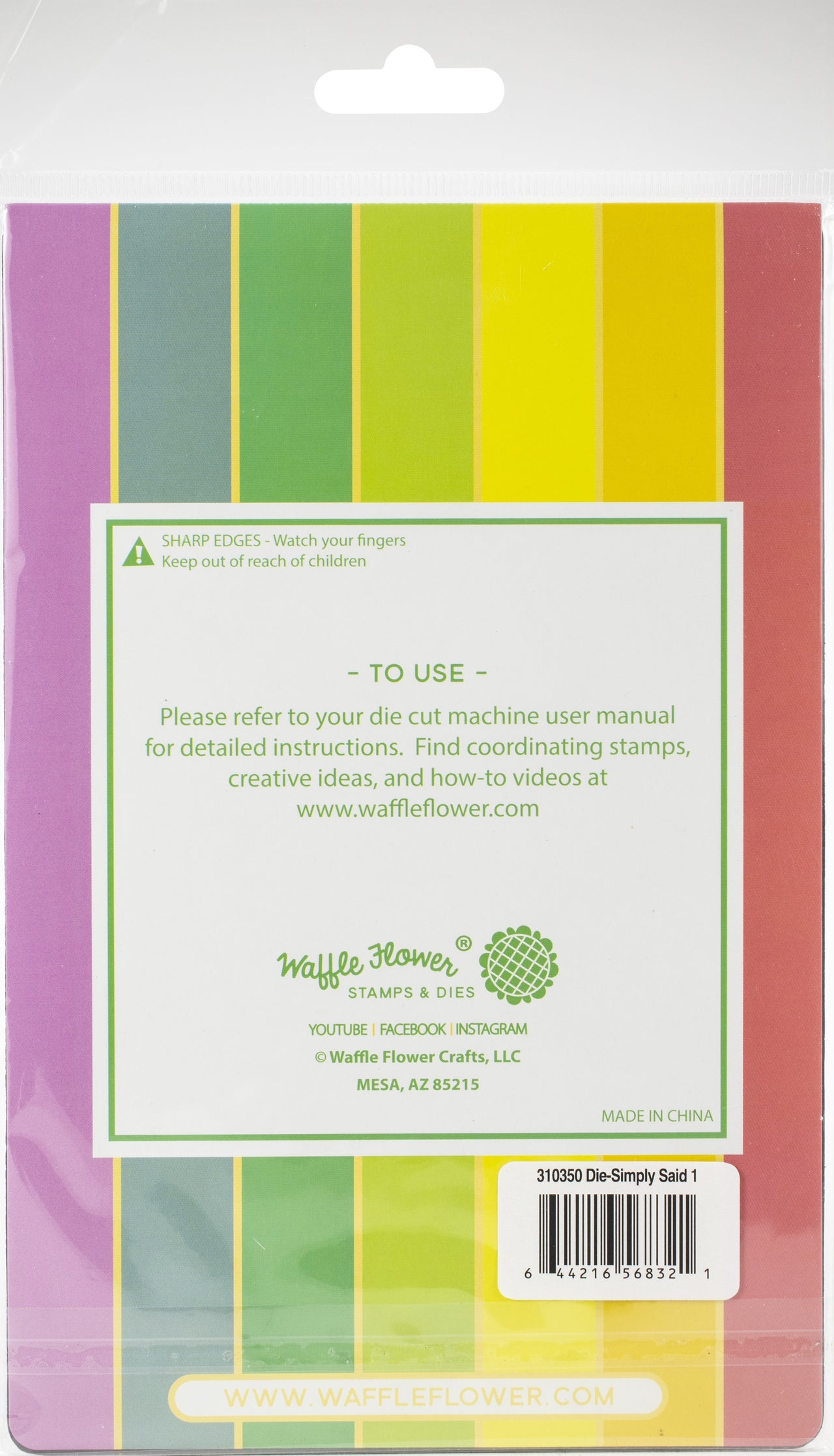 Waffle Flower Crafts Waffle Flower Die - Simply Said