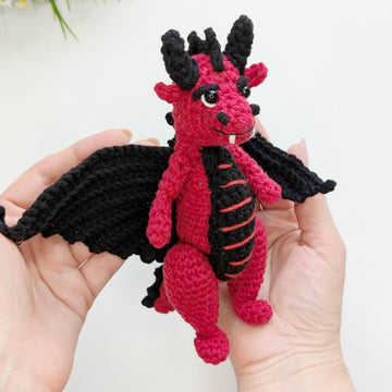Blaze the Dragon crochet pattern, amigurumi dragon pattern