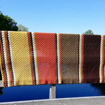 "Autumn glory" Retro Crochet blanket