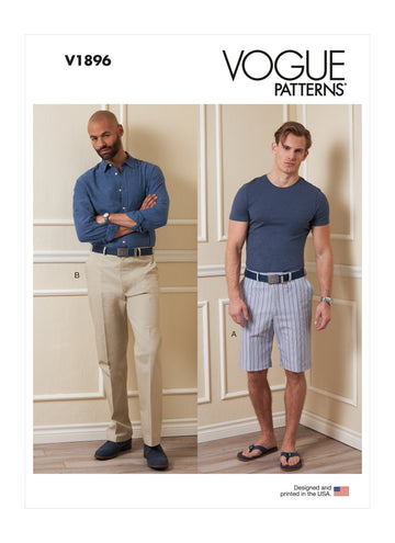 Vogue Sewing Men's Shorts and Pants V1896 - Sewing Pattern