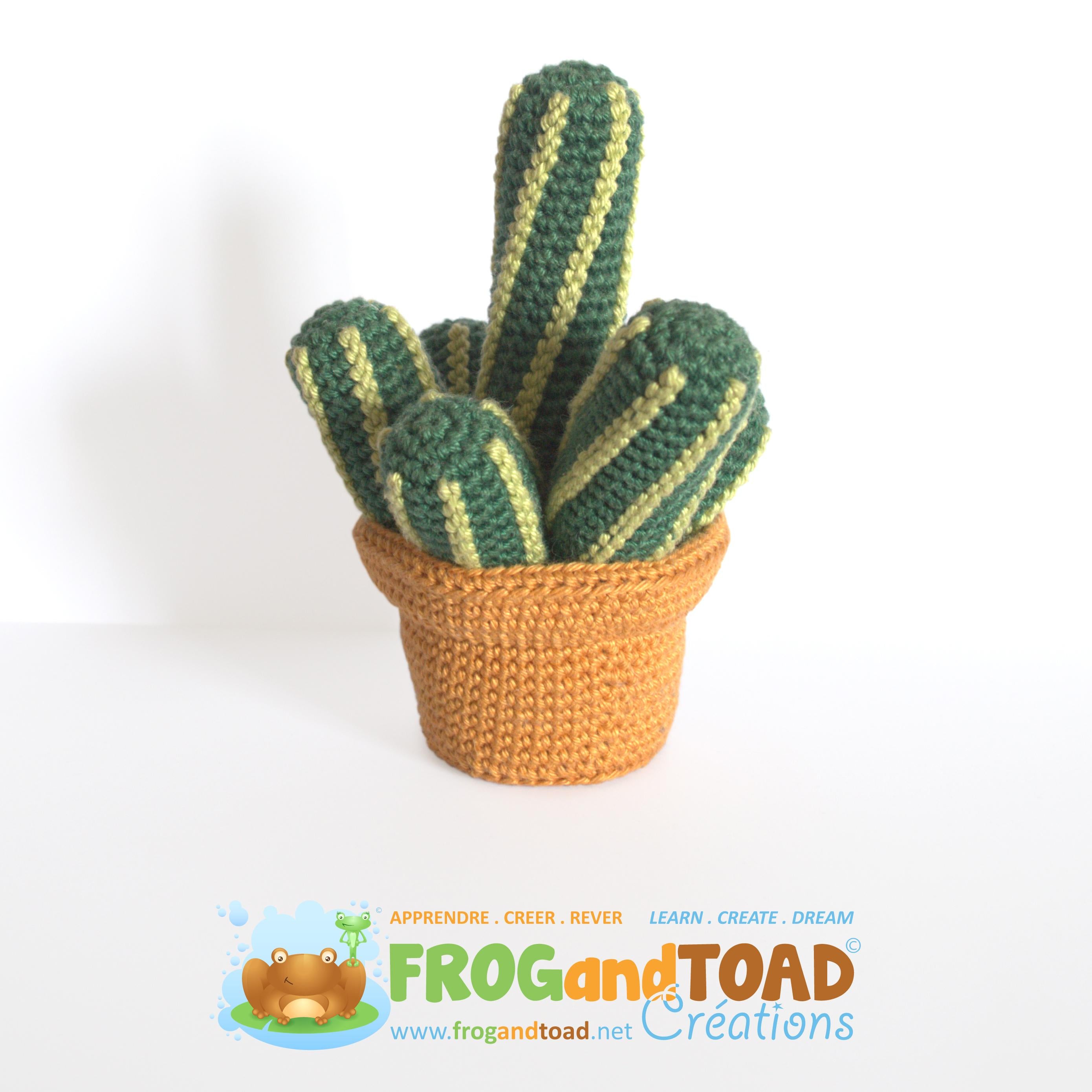 CACTUS Gold Lace Lady Finger / Doigts de Fée - AMIGURUMI CROCHET - FROGandTOAD Creations