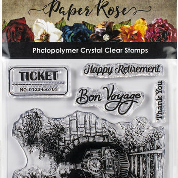 Paper Rose Clear Stamps 4"X4" - Through The Tunnel