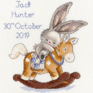Bothy Threads Rock A Bye Bunny Cross Stitch Kit - 20cm x 22cm
