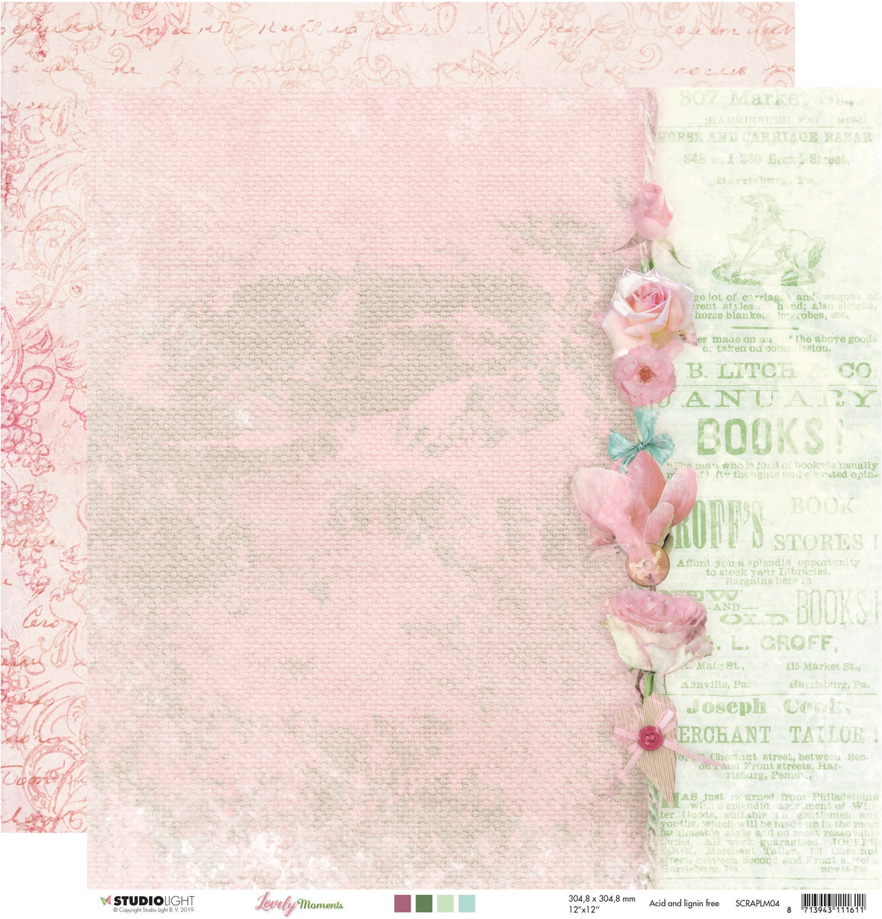 Studio Light Lovely Moments Double-Sided Cardstock 12"X12" 10/Pkg - NR. 04