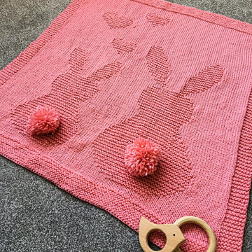 Baby Bunny Knit Blanket