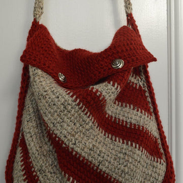 Diagonal Stripes Messenger Bag
