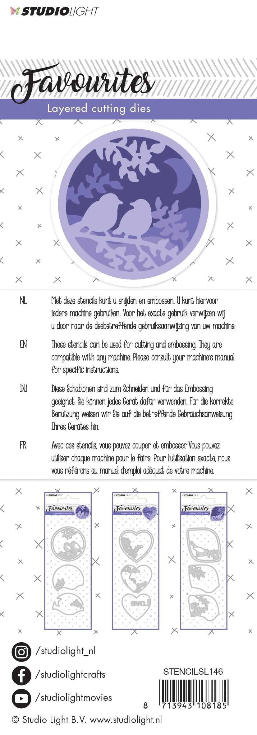 Studio Light Favourites Layered Cutting & Embossing Die - 568957