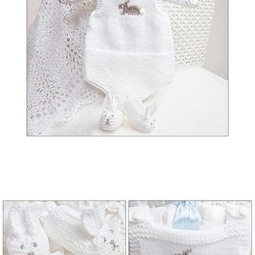 Premature to Newborn Romper with Bunny Slippers