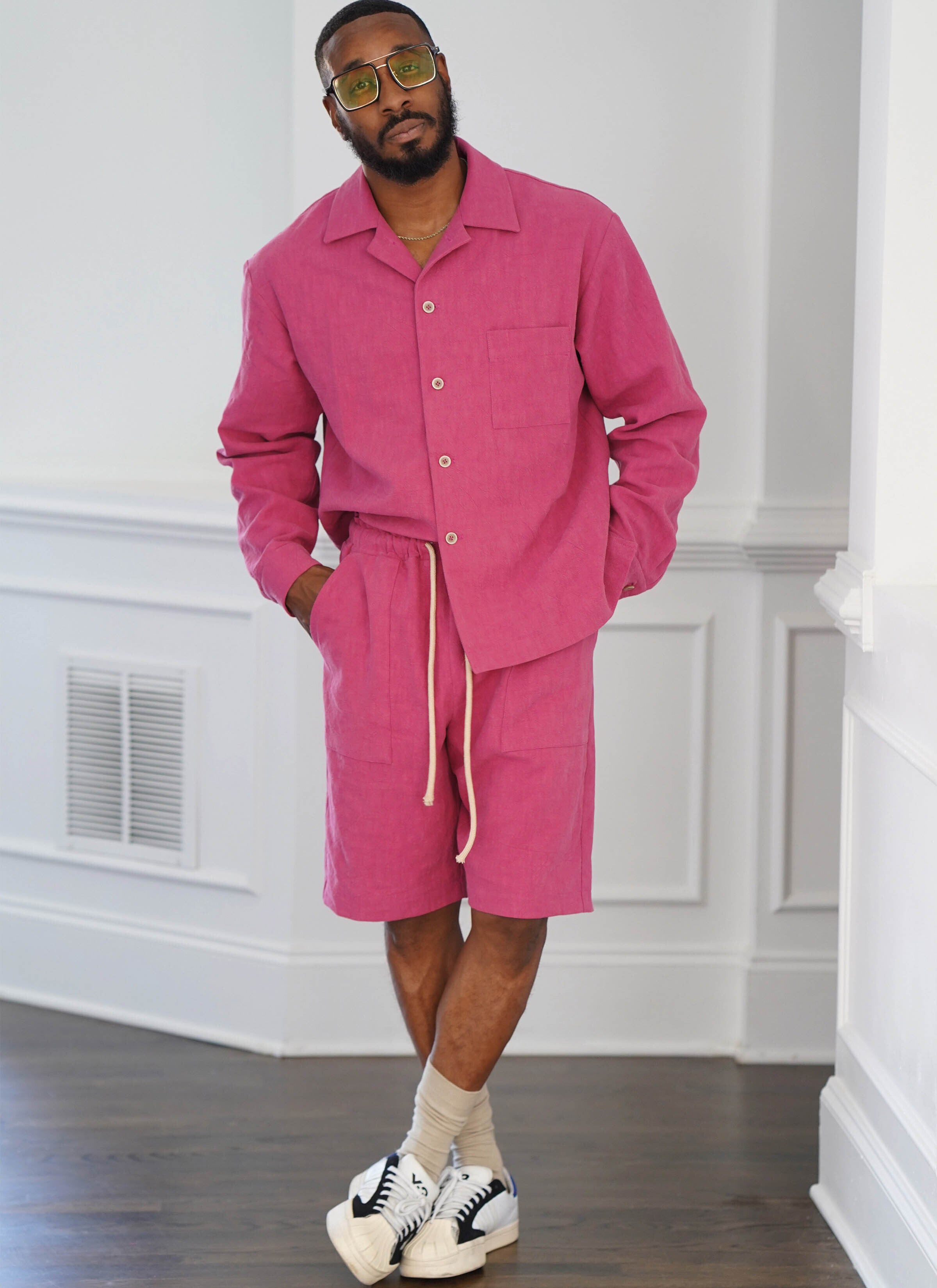 Simplicity Men's Shirts and Shorts by Norris Danta Ford S9758 - Sewing Pattern