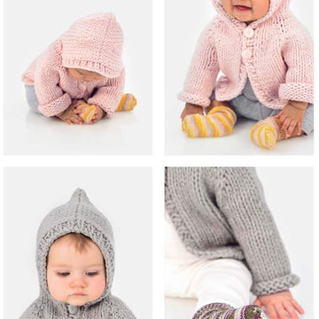 Honey Bear Hoodie & Sweetie Socks in Spud & Chloe - 92221 - Downloadable PDF