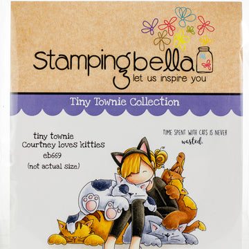 Stamping Bella Cling Stamps - Tiny Townie Courtney Loves Kitties