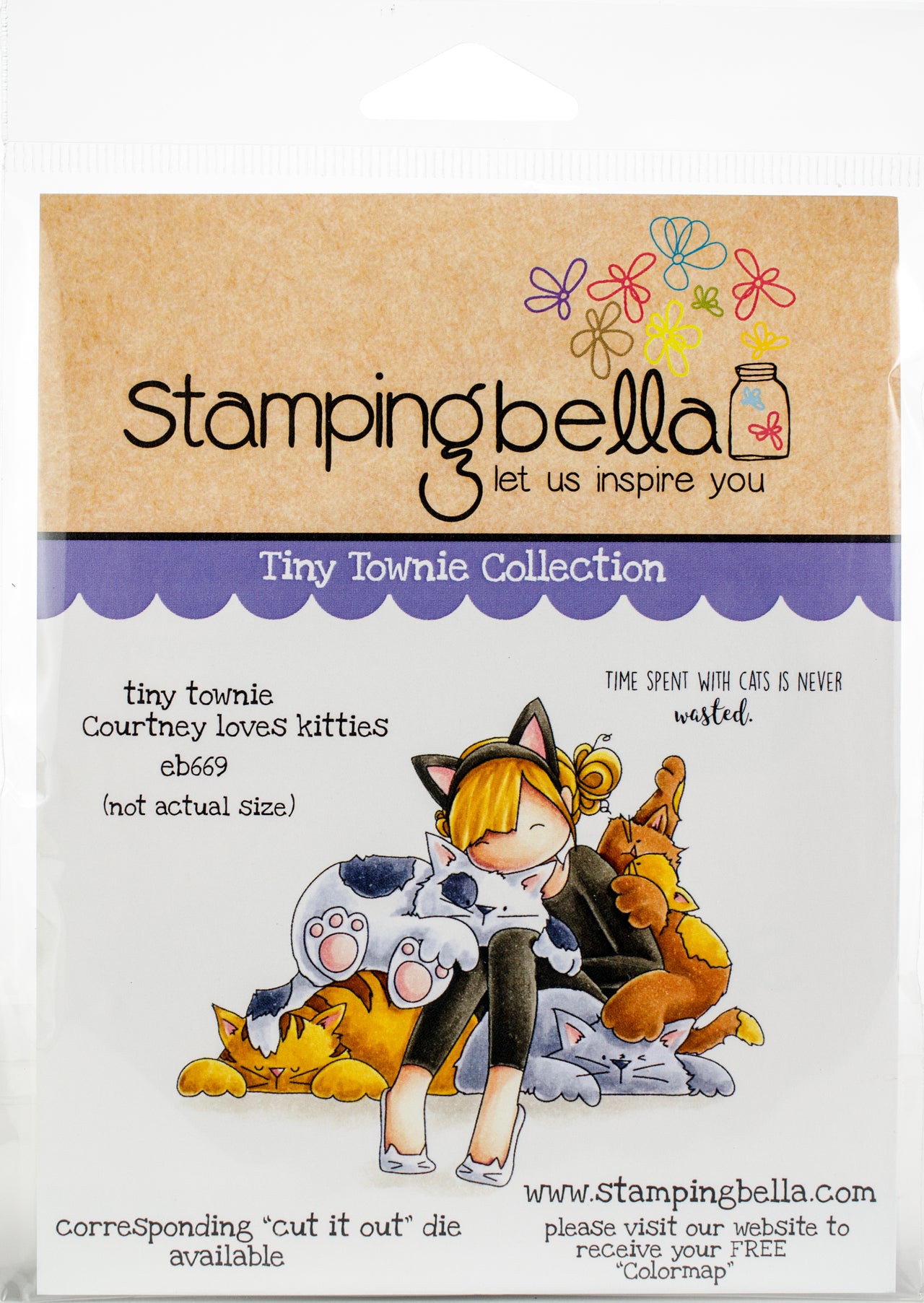 Stamping Bella Cling Stamps - Tiny Townie Courtney Loves Kitties