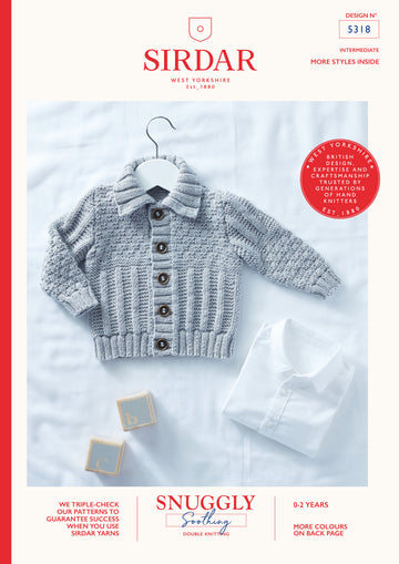 Jacket in Sirdar Snuggly Soothing - 5318 - Leaflet