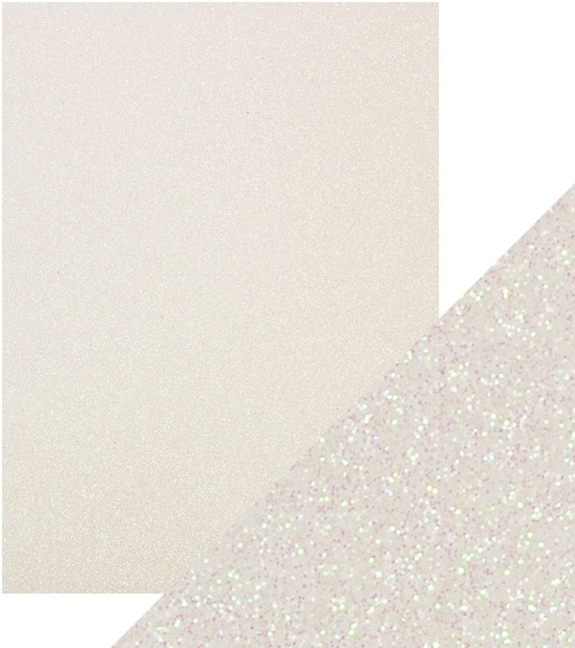 Tonic Studios Craft Perfect Glitter Cardstock 8.5"X11" 5/Pkg - Sugar Crystal