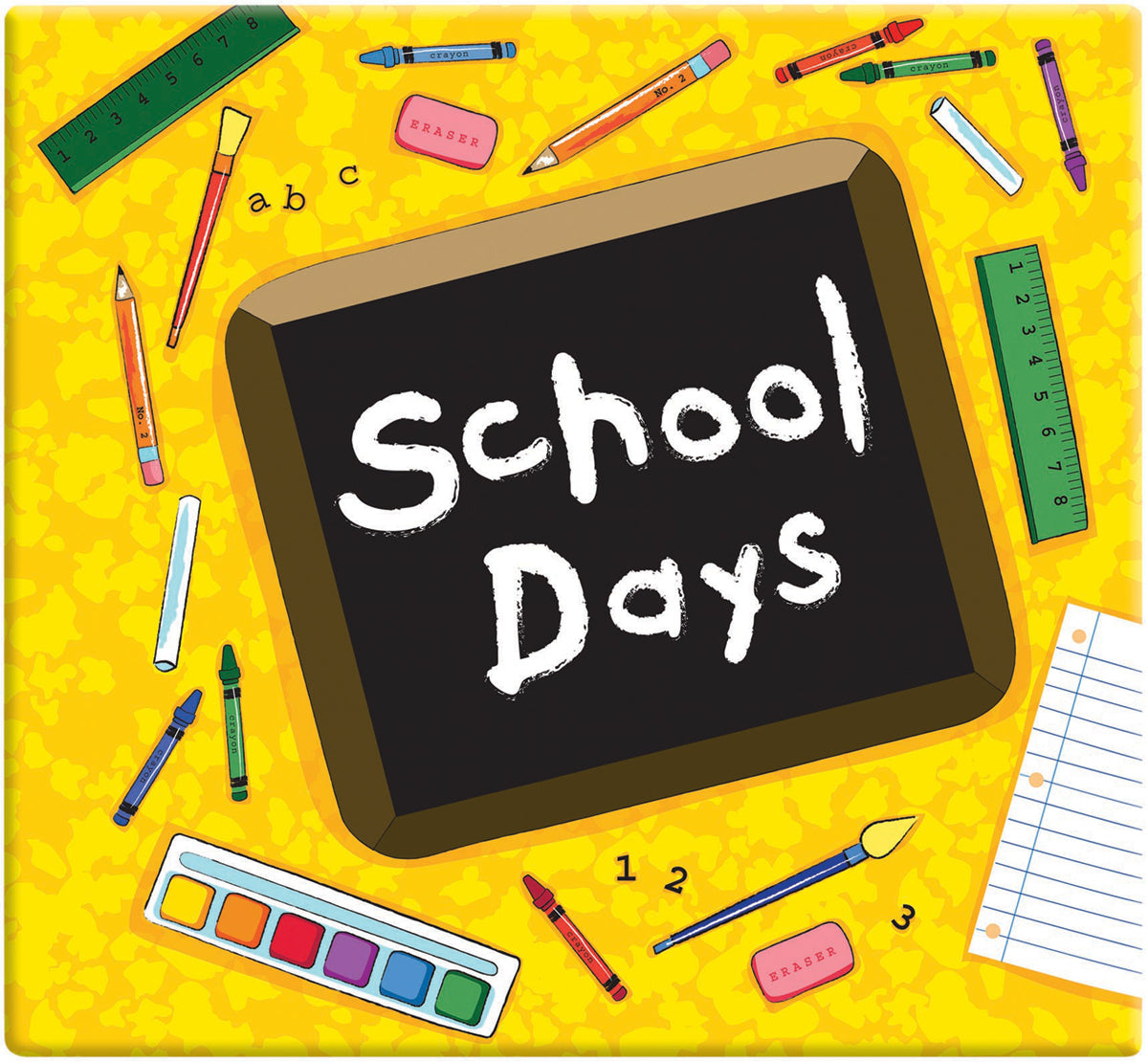 MBI School Days Post Bound Album 12"X12" - Yellow