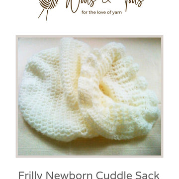 Frilly Newborn Cuddle Sack Crochet Pattern
