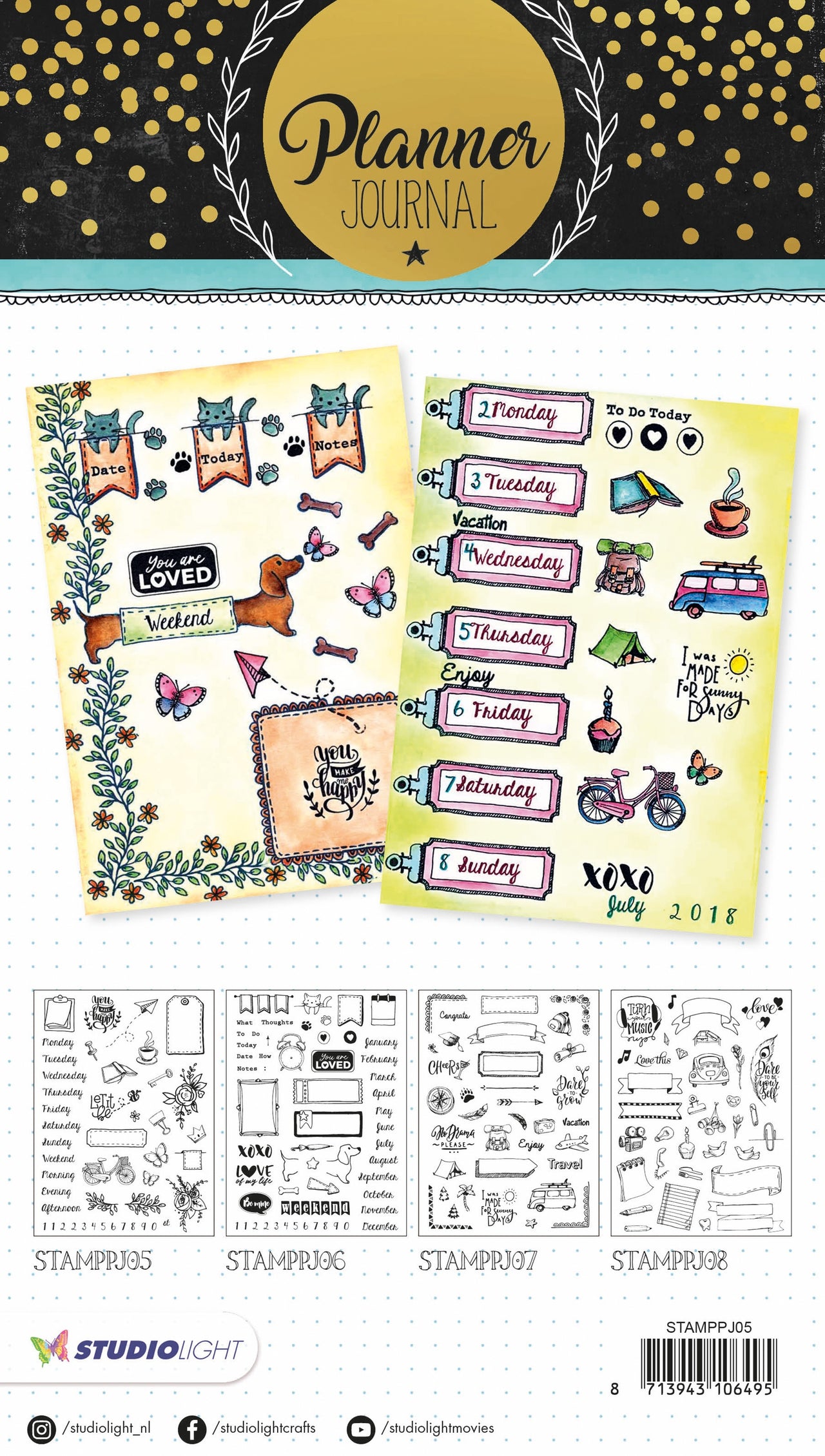 Studio Light Planner Journal A5 Stamp - 272765