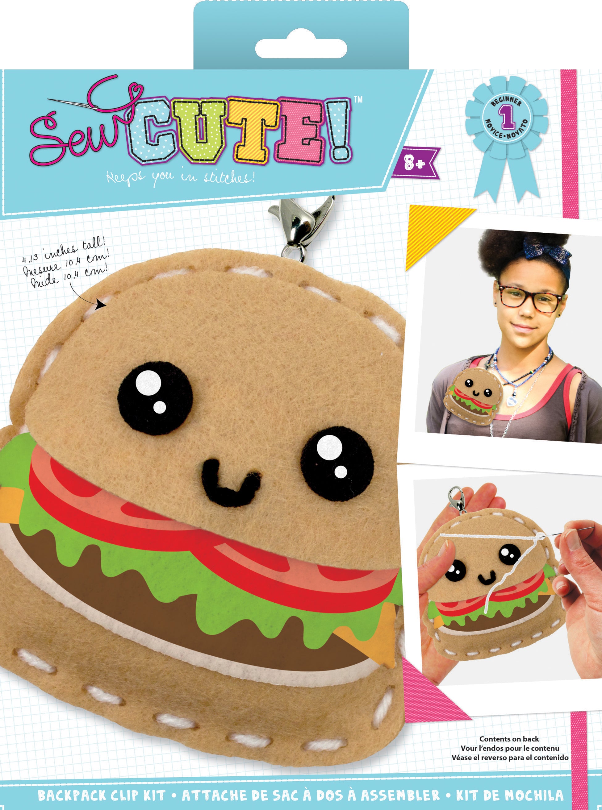 American Crafts Sew Cute! Mini Felt Kit - Burger