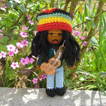 Rock star amigurumi doll