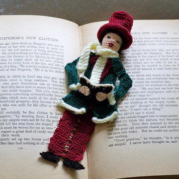 Male Victorian Caroler Bookmark or Ornament