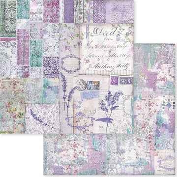 Stamperia Intl Stamperia Double-Sided Cardstock 12"X12" 10/Pkg - Provence Patchwork