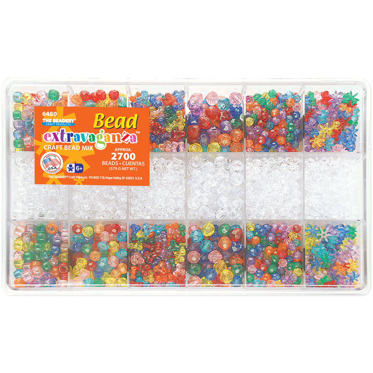 Beadery Bead Extravaganza Bead Box Kit 20.4oz - Multicolor