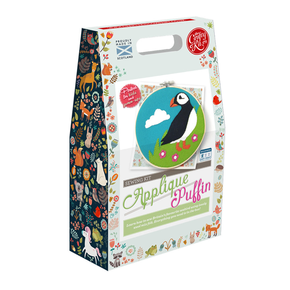 The Crafty Kit Company Scottish Puffin Felt Applique Kit - 15cm